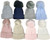 KINDER RIBBED HAT WITH 1 FAUX FUR POM KH049 - MANY COLOURS