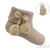 S10-B SOFT TOUCH POM POM SOCKS - BEIGE