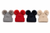 CT91 KINDER BOUTIQUE 1st SIZE SELF COLOUR RIBBED 2 FUR POM HATS - MANY COLOURS