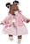 Berbesa Alicia Black Doll with Pink Dress 4353R1