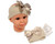 NURSERY TIME BW-0503-0626P BABY HEADBAND WITH BOW-BEIGE