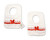 NURSERY TIME BW-104-839 BABY P.O. BIBS XMAS - WITH BOW
