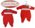 Nursery Time Baby Christmas Velour All in One with Smocking - Santa Baby