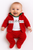 Nursery Time Baby Christmas 3 pcs Set with Smocking and Hood - Snowman.