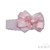 HB116 PINK SOFT TOUCH Lace Headband w Satin/Organza Bow