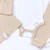 Soft Touch Beige Tiny Baby 4 Piece Ribbed Garment Set No. PR12-BI