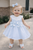Kinder Boutique Pale Blue Dress with Frill Collar 7000