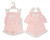 Nursery Time BABY 2 PCS SET -N/B 0/3 3/6 6/9-PINK BIS-2120-6405