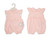 Nursery Time BABY ROMPER -N/B 0/3 3/6-PINK  BIS-2120-6406