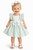 Kinder Boutique Mint Frill Strap 2 Bow Dress 9050