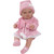 BERBESA BEBE NEWBORN DOLL PINK DRESS & HAT 51101 BAGGED