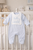 Kinder Boutique Boys Blue Babygrow with Hello World Bib BBKK-05