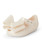 JANE PEARL TRIM TRIM BOW JELLY SHOES - 26-31 WHITE.