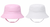 Pesci Kids Plain Bucket Sun Hat White/Pink 0241/0242
