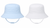 Pesci Kids Plain Bucket Sun Hat White/Blue 0192/0193