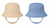 Pesci Kids Plain Bucket Sun Hat Beige/Slate Blue 0192X/0193X