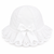 Kinder Boutique White Sunhat with frill trim and Bow 009