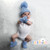 ABO12-B SOFT TOUCH ELEGANCE CABLE KNIT BOOTEES with POM POM -- BLUE