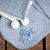 Soft Touch SW188 Dusty Blue Cable Swaddle Wrap w/Bow : SW188-DB