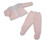 NURSERY TIME BABY 2 PCS SET WITH FRONT LACE - 59 - PINK BW-10-1261