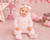 NURSERY TIME BABY ALL IN ONE WITH FUR HOOD - 83 - PINK BW-10-1265