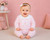 NURSERY TIME BABY ALL IN ONE WITH LACE COLLAR AND BOW - OPEN FEET BW-10-1269
