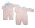 NURSERY TIME BABY ALL IN ONE WITH LACE COLLAR AND BOW - OPEN FEET BW-10-1269