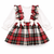 Kinder Boutique Strap Bow Tartan Dress 6090