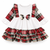 Kinder Boutique Frill Sleeve Tartan Dress 6050