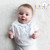 Soft Touch White Velcro Bib w/Pink or Blue Elephant Embroidery : P3615-BP