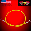 Yellow 36 inch Brake Line for swingarm extensions and extended swingarms