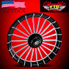 Black Contrast Harley Davidson 21 inch Fat Front Motorcycle Wheels - Gambino