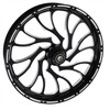 Black Contrast Harley Davidson 21 inch Fat Front Motorcycle Wheels Nightmare LD