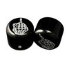 Black Contrast Skeleton Middle Finger Axle Caps