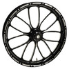 FTD Customs Harley Davidson 23 inch Black Contrast Fat Front Wheel Viper LD