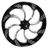 21 inch Black Contrast Cut Street Glide Wheels Slasher