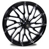 FTD Customs Black Contrast Wide Front Tire Harley Davidson Wheels Mission