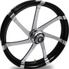 FTD Customs Black Contrast Harley Davidson 21 inch Fat Front Motorcycle Wheels -Agitator