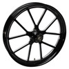 FTD Customs Black Contrast Harley Davidson 26 Fat Front Wheels Matrix