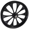 FTD Customs Black Harley Davidson 26 Fat Front Wheels Wizard