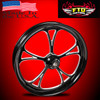 Harley Davidson Ultra Classic Wheels Black Contrast - Cyclone Harley Davidson Ultra Classic Wheels Black Contrast - Cyclone