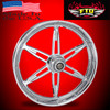 Harley Davidson Chrome PVD Dyna Wheels - 6 Shooter