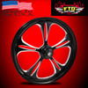 Indian Motorcycle Wheels Black Contrast - Raptor