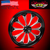 Indian Motorcycle Wheels Black Contrast - Wizard