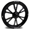 Black Contrast Dragster Front Wheels - Exile