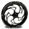 Black Contrast Dragster Front Wheels - Predator