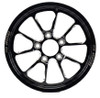 15 x 3.5 Front Drag Racing Wheels Black Contrast - Torque
