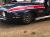 15 x 3.5 Front Drag Racing Wheels Black Contrast - Redemption