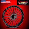 Harley Davidson All Black Road Glide Wheels - Capone