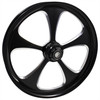 Black Contrast Harley Davidson Fat boy Wheels 5 Blade